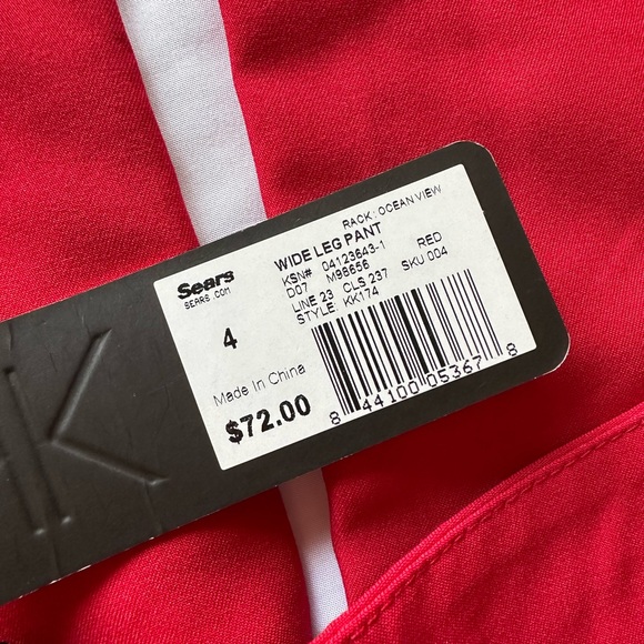 Kardashians Kollection Spring 2012 High Waist Wide Leg Red Pants - Picture 5 of 10